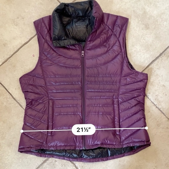 Bernardo Goose Down Packable Puffer Vest Purple Plum Womens Lightweight - XL - Picture 9 of 12
